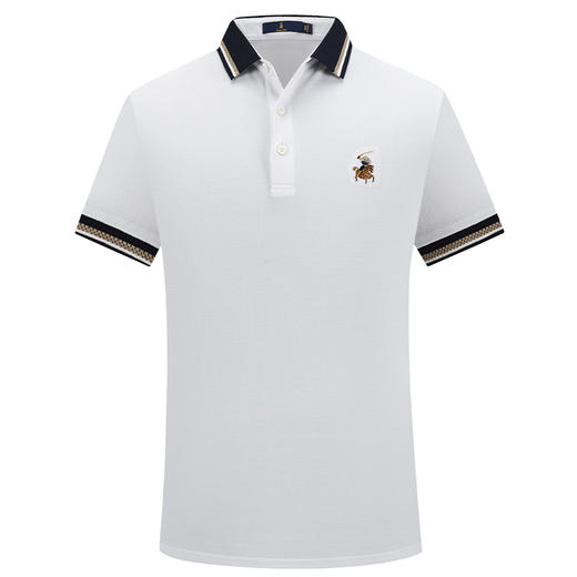 MD名盾纯棉商务短袖翻领男士Polo衫夏季新款合身T恤百搭上衣男 商品图4