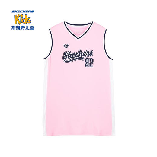 小斯凯奇童装2022夏季新款儿童运动服速干女大童无袖连衣裙P222G034 商品图0