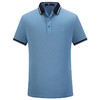 MD名盾桑蚕丝翻领撞色短袖Polo衫夏新款商务男士合身蓝色T恤 商品缩略图4