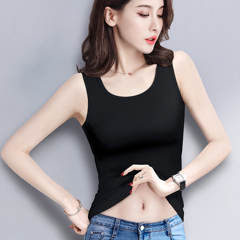 【断码清仓】雀说吊带背心女棉蓝色韩版修身百搭休闲内搭打底上衣703Y-WX311