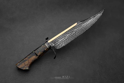 三希堂  现代刀系列  金背博伊  未开刃 商品图1