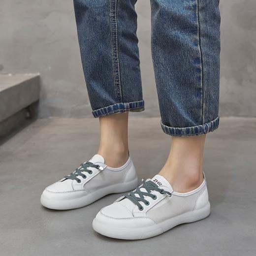 ZHR小白鞋女2022年夏季新款百搭网面透气轻便薄款休闲鞋平底女鞋 商品图5