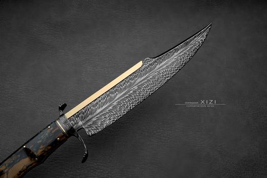 三希堂  现代刀系列  金背博伊  未开刃 商品图7