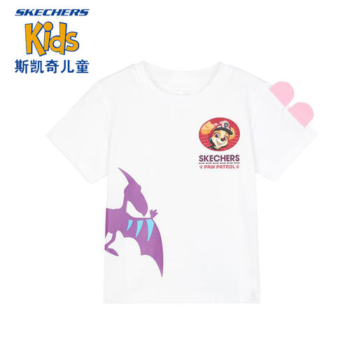 小斯凯奇【汪汪队立大功联名】婴儿服夏女小童短袖纯棉T恤L222G041 商品图0