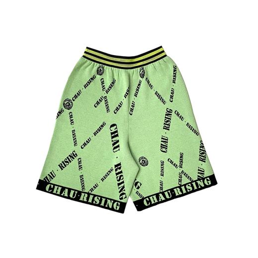 字母提花针织短裤 商品图0