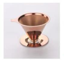 【已绝版】咖啡滤杯 不锈钢滤网玫瑰金