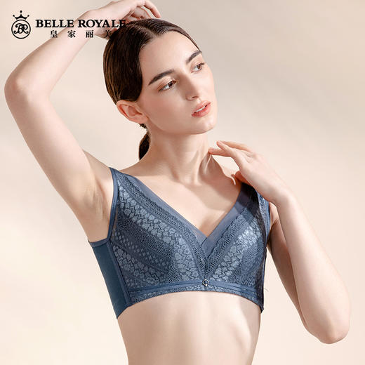 皇家丽美内衣女聚拢文胸收副乳调防下垂中厚款无钢圈文胸WW069-2 商品图2
