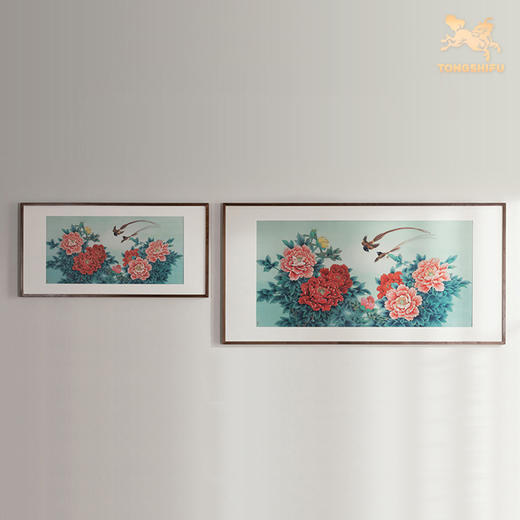 铜师傅 手工錾刻 铜雕画《繁花似锦》装饰画 商品图2