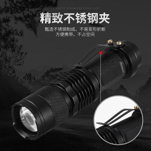 【多功能检测灯】UV紫光手电筒365NM铝合金验钞荧光检测紫外手电蝎子灯猫藓紫光灯 商品图1