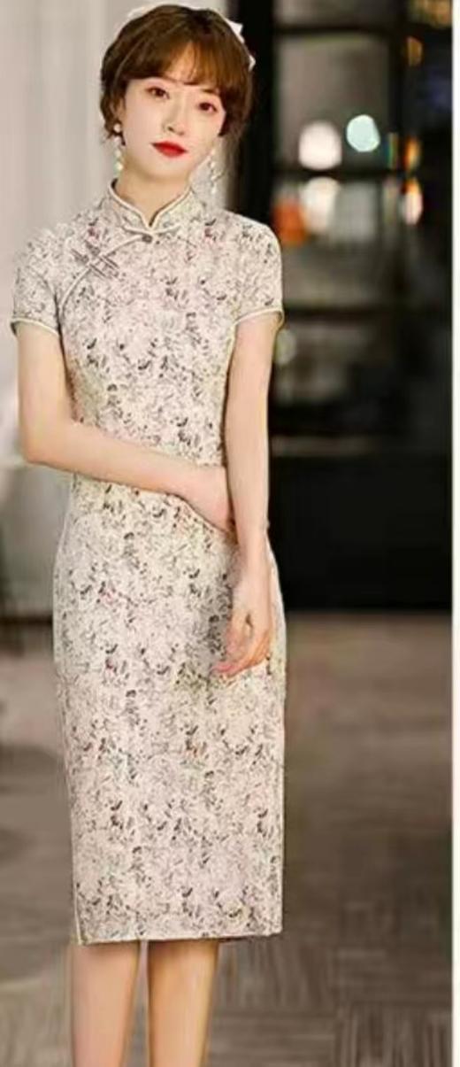 思彤9006小花旗袍（4） 商品图0