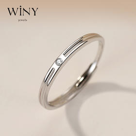 Winy925纯银回响活口戒指送女友闺蜜节日生日礼物