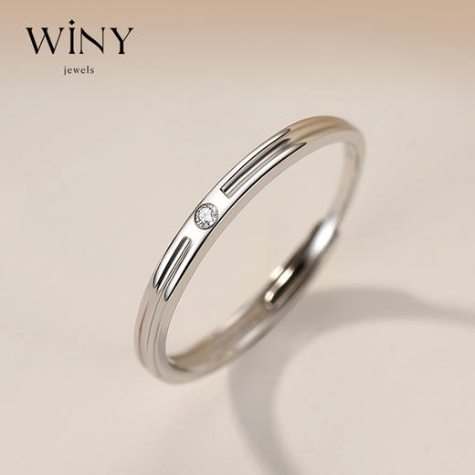 Winy925纯银回响活口戒指送女友闺蜜节日生日礼物 商品图0