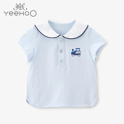 英氏-童衣类（夏）C9英针翻领短套衣 商品图0