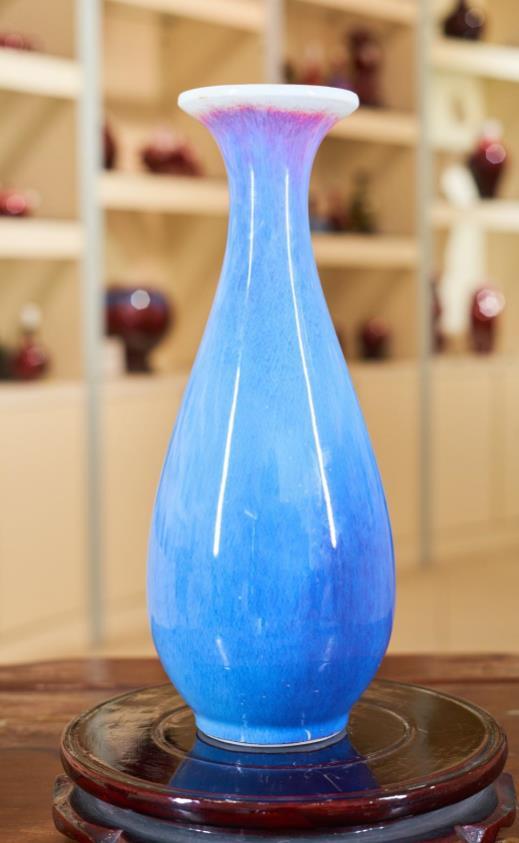 邓希平:花釉琵琶瓶 商品图0