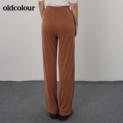 oldcolour21夏纯色简约休闲高腰显瘦阔腿裤N21073116 商品图3