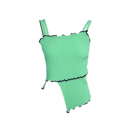 时尚木耳边针织背心 商品图0