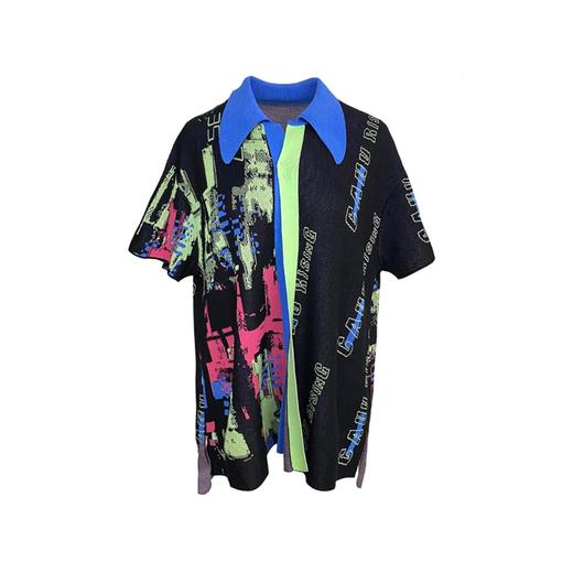 街头提花针织上衣 商品图0