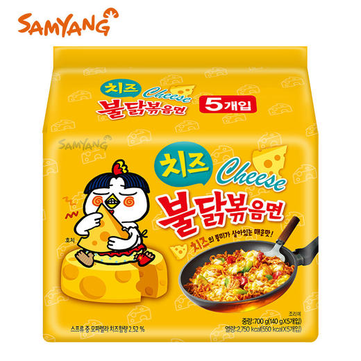 140g三养超辣鸡肉芝士味拌面 商品图0