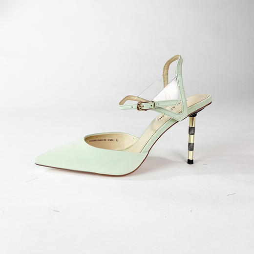 IUIU SECOND 夏季超高跟牛皮尖头后空凉鞋U20AH19461 商品图4