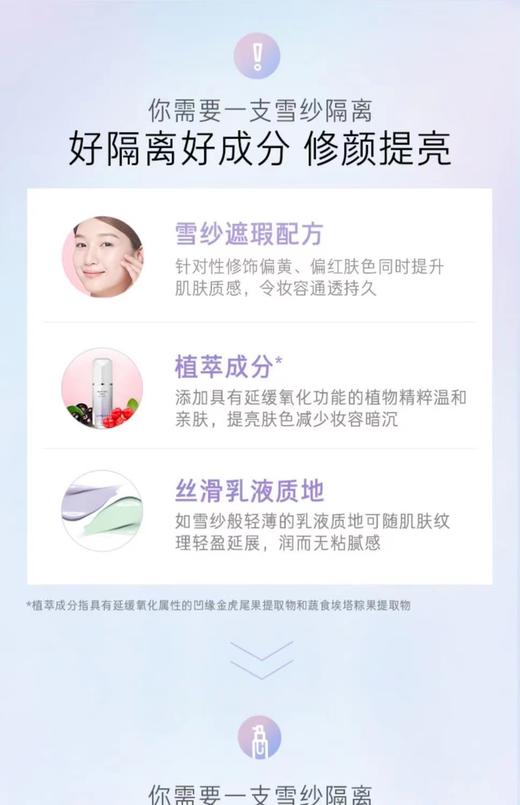 兰芝雪纱丝柔防晒隔离乳40号 商品图4