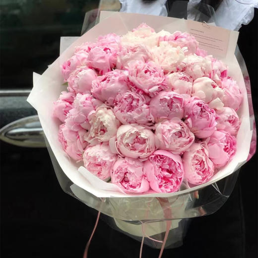 520高端定制荷兰粉莎拉芍药花礼品花束 商品图1
