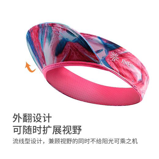 积能跑步空顶帽太阳帽运动遮阳帽子男鸭舌帽马拉松女帽速干 商品图2