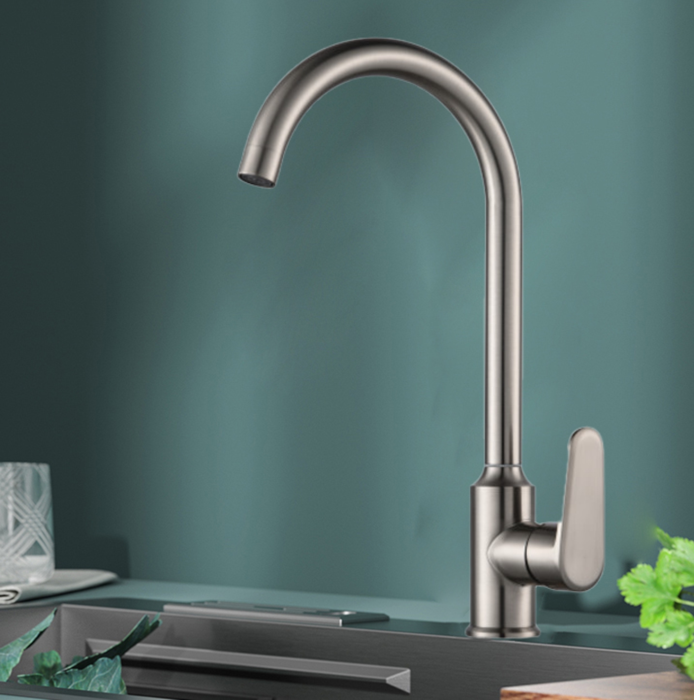 SQ：5233梦娜菜盆-枪灰 轴承转动