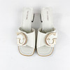 IUIU SECOND 夏季时尚字母扣方头粗跟凉拖鞋U20BJ23361 商品缩略图6