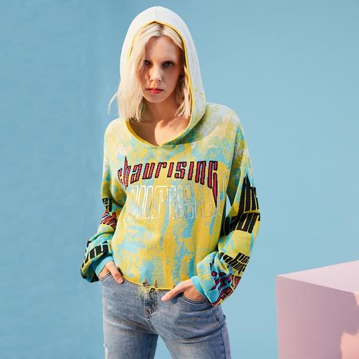 连帽针织提花卫衣 商品图1