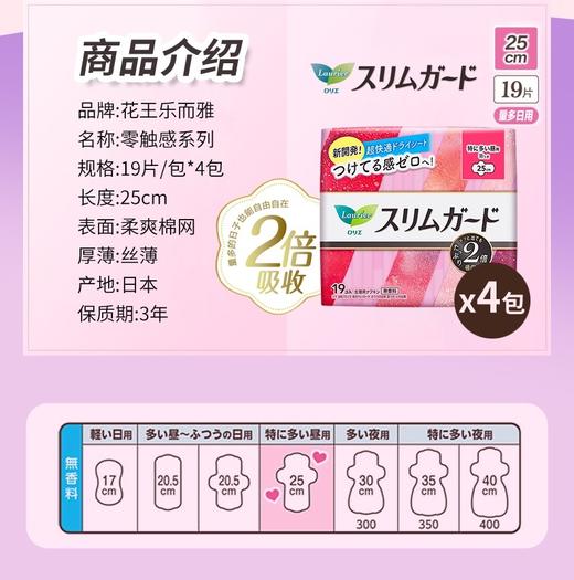 1F超市 花王乐而雅超薄日用卫生巾 商品图5