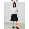 VIMAGE/纬漫纪夏季新款100%棉洋气精致蕾丝镂空小上衣V1713332 商品缩略图1