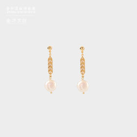 金沙遗址鱼形金箔蜀梦系列游鱼耳环余生有你原创设计女友生日礼