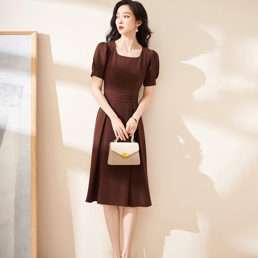 剩S 【直播新款】法式方领设计感轻奢连衣裙5Q22BL1484 商品图2