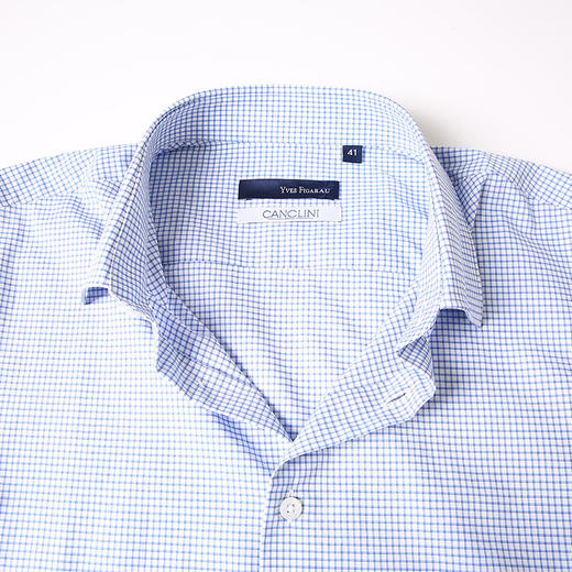 YvesFigarau伊夫·费嘉罗新品正装100%棉正装短袖衬衫930413 商品图2