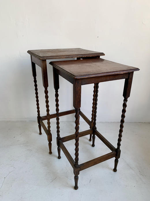 意大利古董嵌套式边几 花架 商品图0