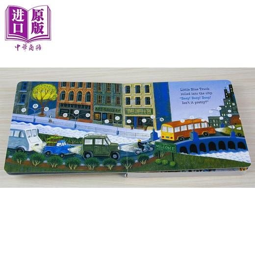 预售 【中商原版】Little Blue Truck Leads the Way 蓝色小卡车来领路 英文原版 进口原版 0岁到3岁 儿童纸板书 Alice Schertle 商品图1