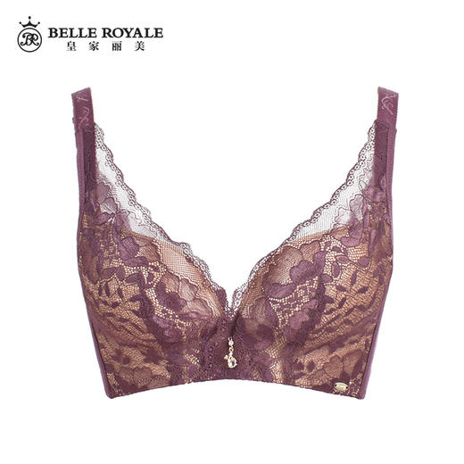 【经典款】皇家丽美内衣女聚拢文胸收副乳中厚款无钢圈文胸WWQ005-3 商品图2