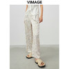 VIMAGE/纬漫纪夏季新款高腰长裤阔腿裤印花女裤V1705321 商品缩略图0