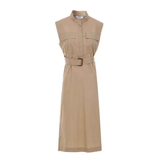 VIMAGE/纬漫纪夏季新款干练中性束腰V领显瘦飞袖连衣裙V1707337 商品图6