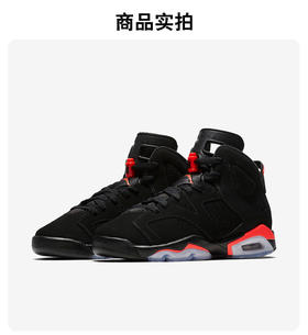 LA现货最后一双38码 Air Jordan 6 AJ6女鞋黑红复刻红外线高帮篮球鞋