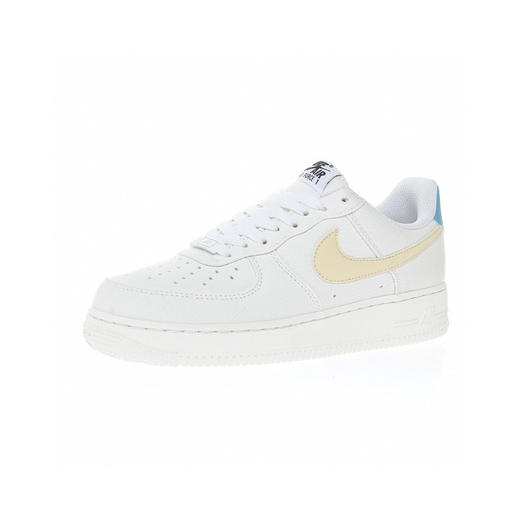 耐克Nike Air Force 1'07 Low Canvas"White/Light Blue/Yellow"空军一号 商品图1