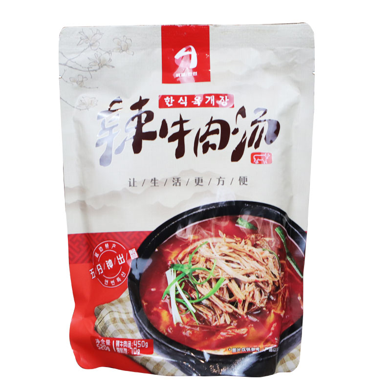 【满66包邮】韩联延边辣牛肉汤520g*1袋