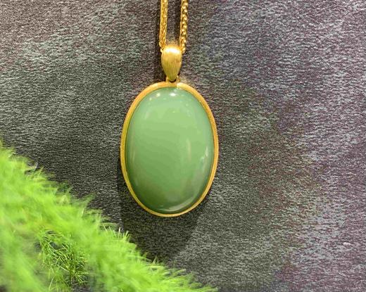 【御珠宫坊】金镶碧玉吊坠 商品图3