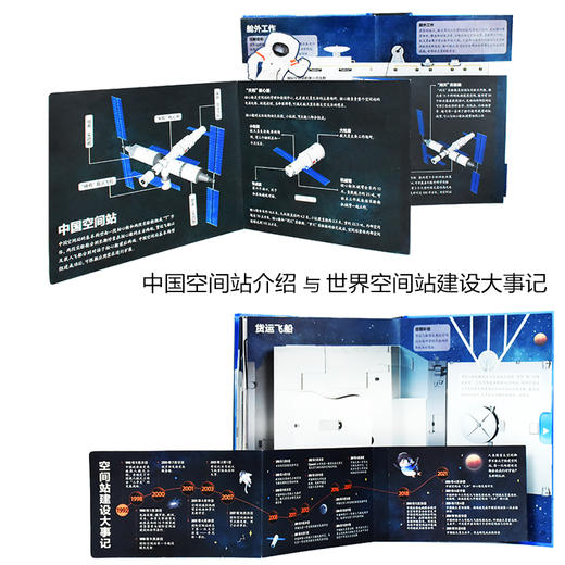 预售7.30发货【立体书】繁星作伴好还乡空间站立体全景书 介绍与人类空间站建设大事记 商品图5