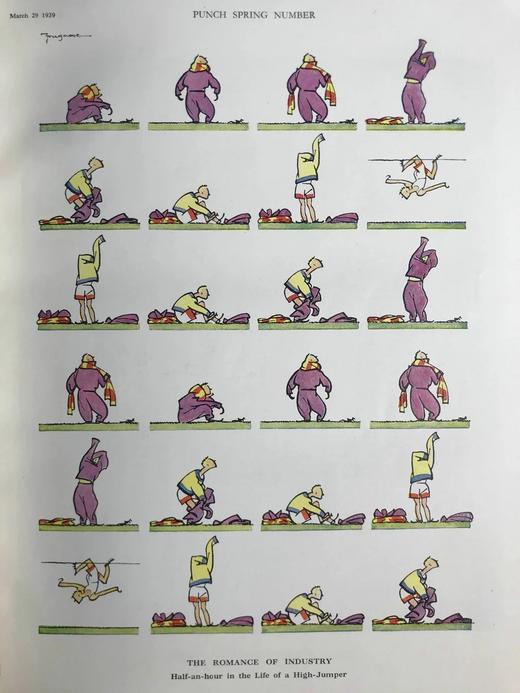 1939年1-6月 英国讽刺漫画杂志《笨拙》 数百幅插图（含彩色） 漆布精装16开 商品图6
