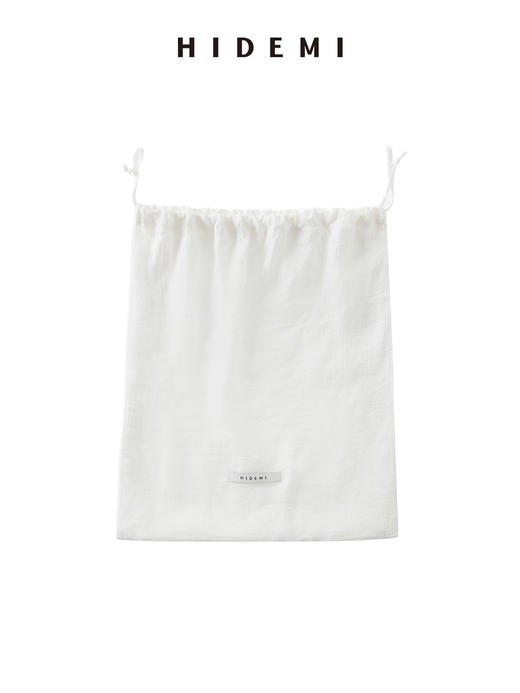 HIDEMI家居系列白色肌理感垂顺缎面睡衣套装//一套附赠眼罩+随行袋 商品图11