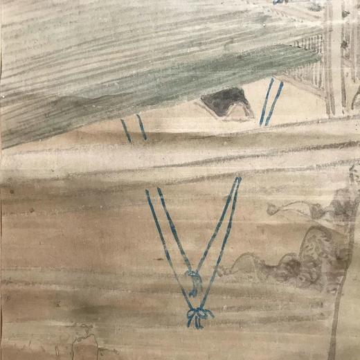 水墨画卷轴 孟母断织图 纸本装裱 无盒 商品图11