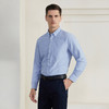 【男士纯棉衬衫】22年夏季新品男士衬衫商务通勤浅花蓝内搭上衣 商品缩略图2