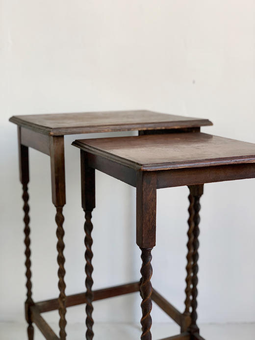 意大利古董嵌套式边几 花架 商品图1