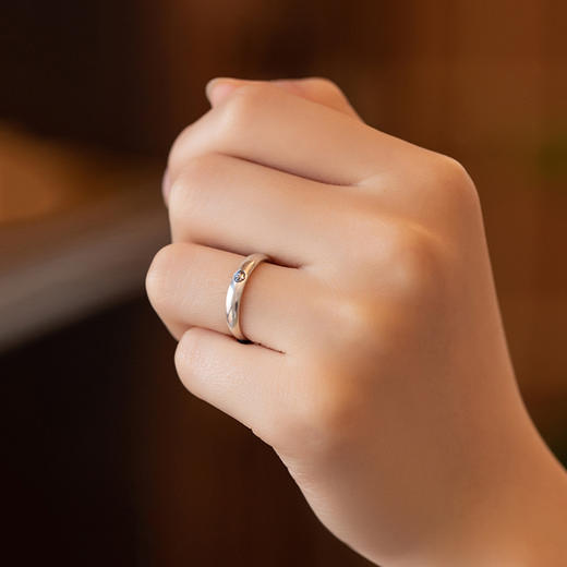 【玺灵阁】十二生肖属相年守护神开口可调节戒指/男女情侣款S925银饰平安对戒 商品图2